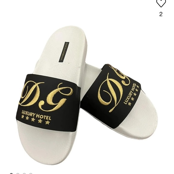 New DOLCE & GABBANA  LUXURY HOTEL BEACHWEAR SANDALS SHOES women size 40 - Picture 1 of 7